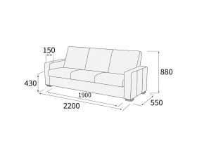 Диван 3-х местный Палермо images
