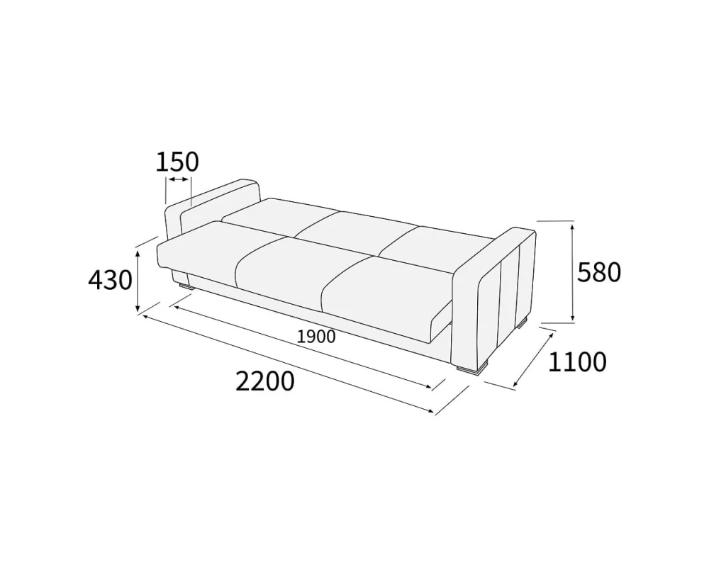 Диван 3-х местный Палермо