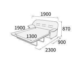 Диван 3-х местный с механизмом Премьер images