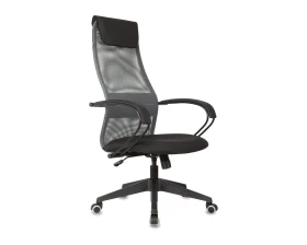 Кресло Бюрократ CH-607 Сетка/ Ткань, Темно-серый images