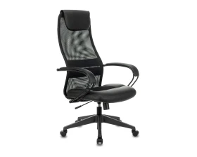 Кресло Бюрократ CH-608 Сетка/Экокожа, Черный images