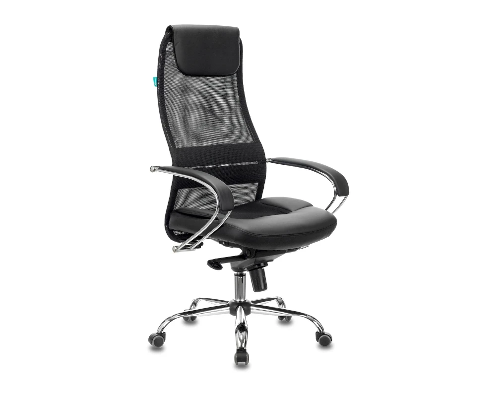 Кресло Бюрократ CH-609SL Сетка/ Ткань, Черный