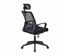 Кресло Бюрократ MC-201-H Сетка/ Ткань, Черный images