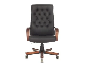 Кресло Бюрократ T-9928WALNUT/ECO Экокожа, Черный images