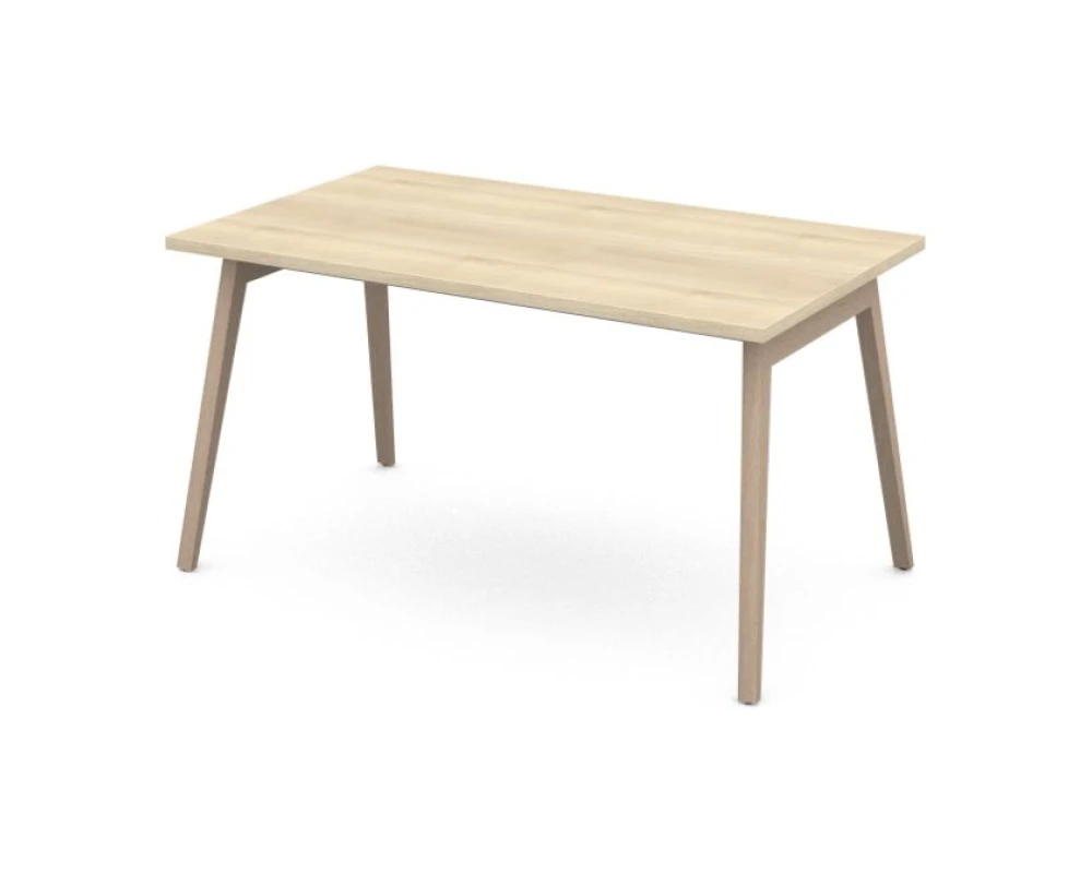 Стол на A-каркасе 138х80х74,3 Europe Wood Акация светлая/Выбеленный бук