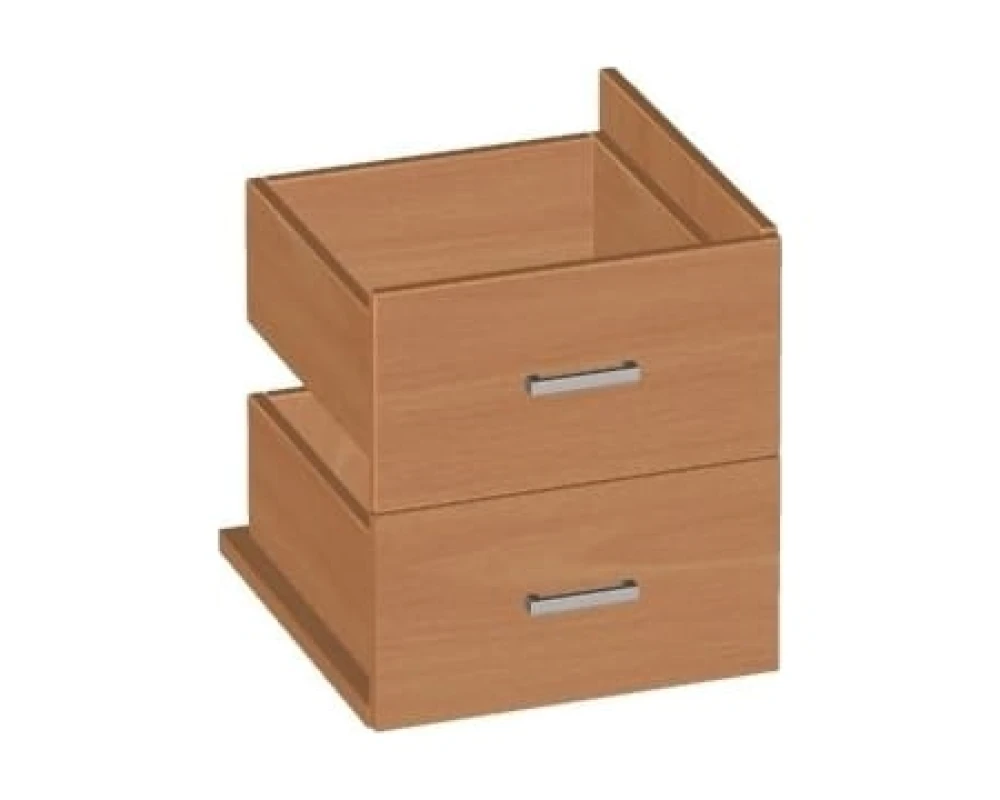 Тумба подвесная на 2 ящика к столам БМ-1.0/1.1 БМ-3.3 Лайт