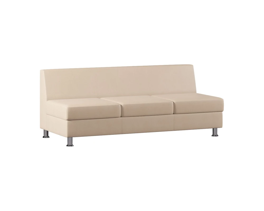 Модуль Everprof Монро / Monro трехместный Экокожа, Бежевый