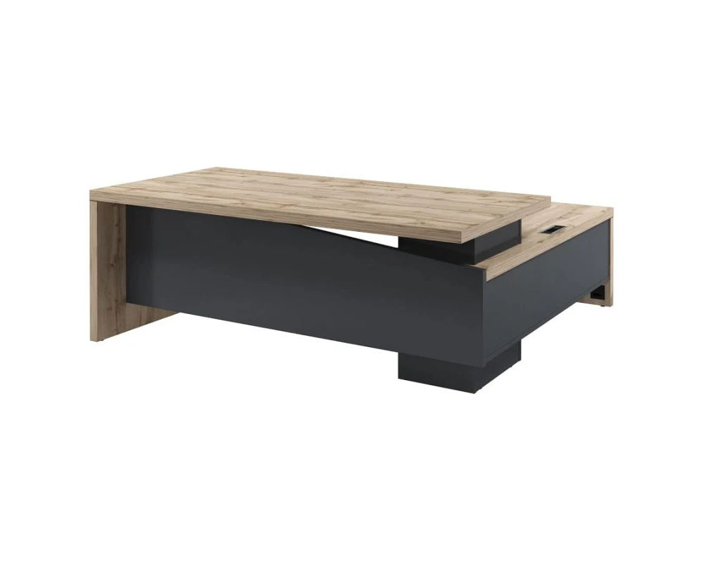 Стол руководителя с опорной тумбой T-20л.1000 Торстон