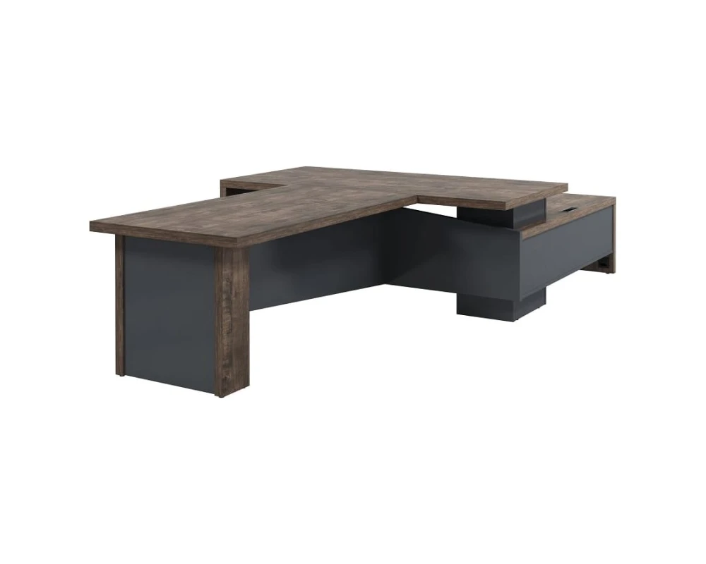 Стол руководителя с опорной тумбой T-920л.1000 Торстон