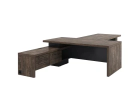 Стол руководителя с опорной тумбой T-920л.1000 Торстон images