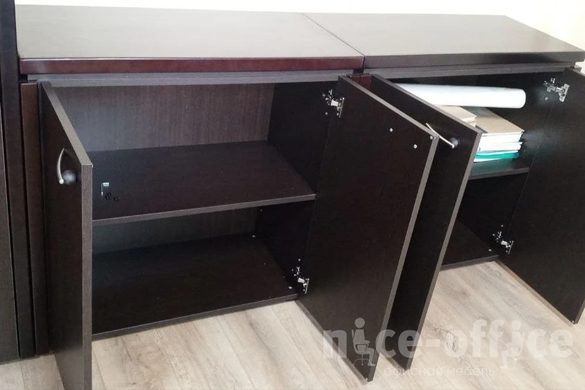 Шкаф широкий низкий закрытый (без топа и боковин) МЛ-2.2+8.0 Милан фото в интерьере 2