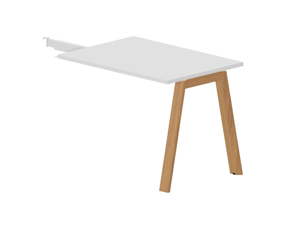 Брифинг-приставка 100х70 Артвуд Экзекьютив / Artwood Executive Белый/Бук