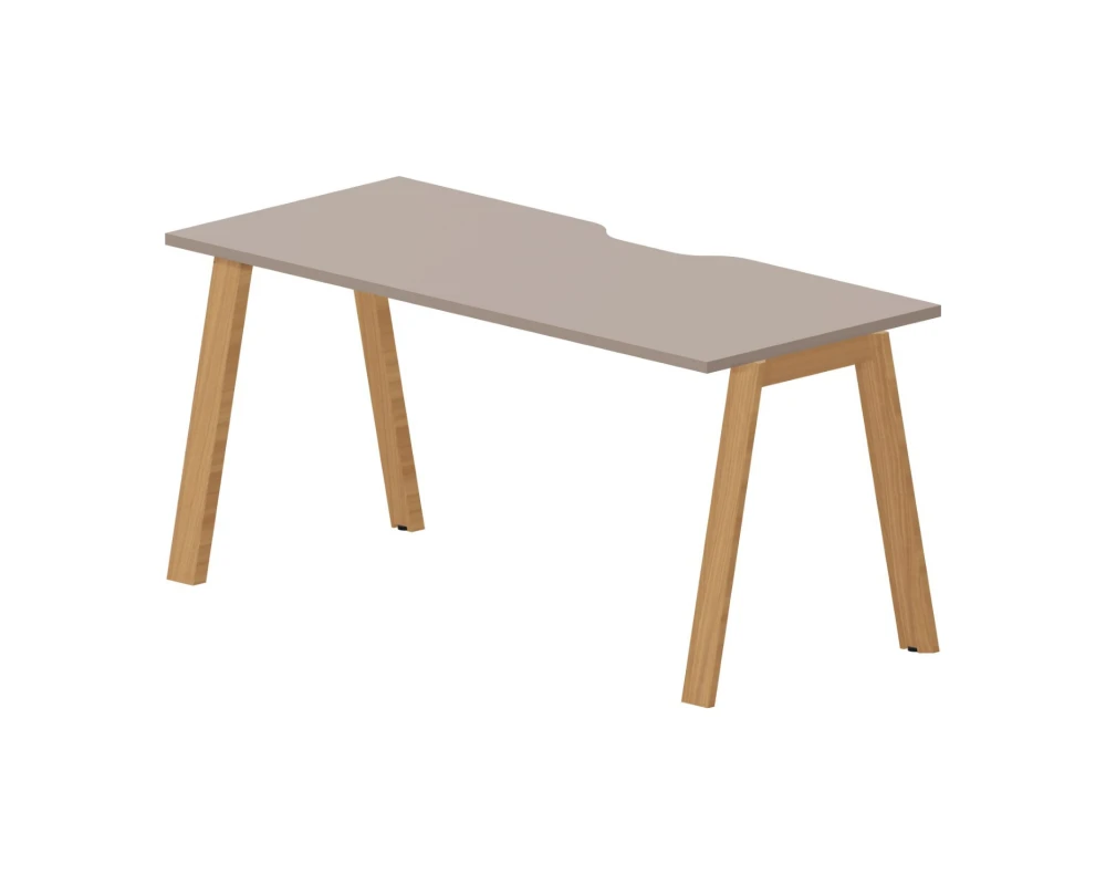 Стол письменный 160х70х75 (с эрго. вырезом) Артвуд / Artwood Тортора/Бук