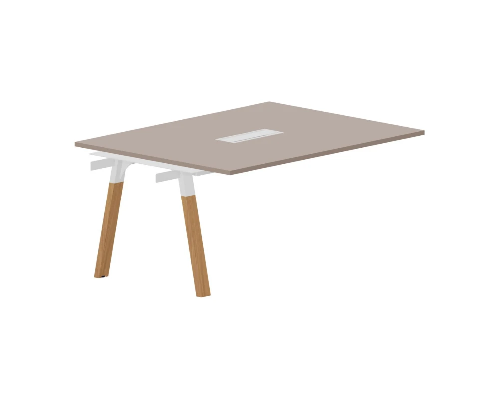 Стол приставной центральный 160х120,6x75 Артвуд Митин / Artwood Meeting Тортора/Бук