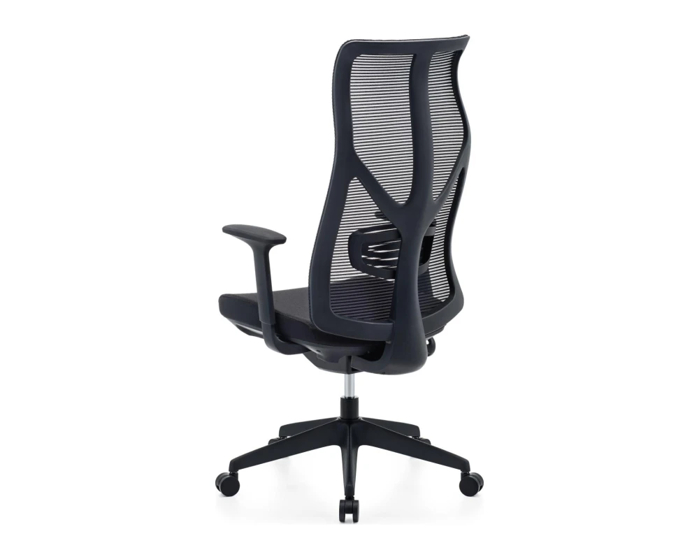 Кресло VIKING-11 M122С-1 Сетка/Ткань, Черный