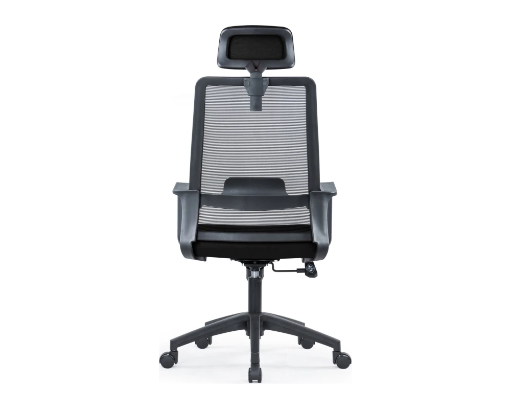 Кресло VIKING-91 MAS-A817 Сетка/Ткань, Черный