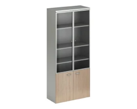 Шкаф комбинированный алюминиевые двери Флэш / Flash images