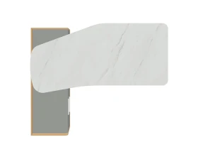 Стол рабочий эргономичный с опорной тумбой Rem-200.1L+Rem-33L Remo images