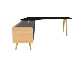 Стол рабочий интегральный с опорной тумбой Rem-209.1L+Rem-34L Remo images