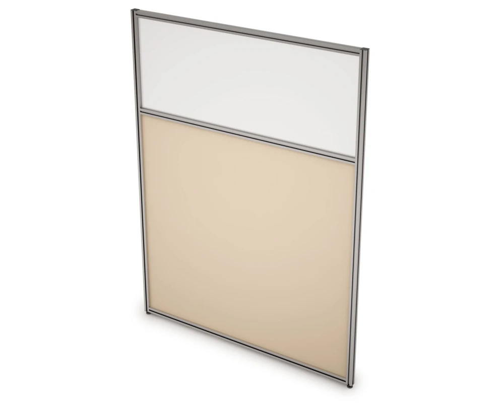 Перегородка напольная комби ЛДСП+Стекло 700x1300x29 АРГО