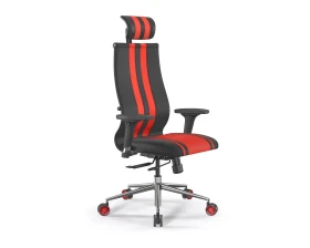 Кресло ErgoLife SynchroSit 10 B2-187D M18.B23.G18.W32 Экокожа, Черный/Красный images