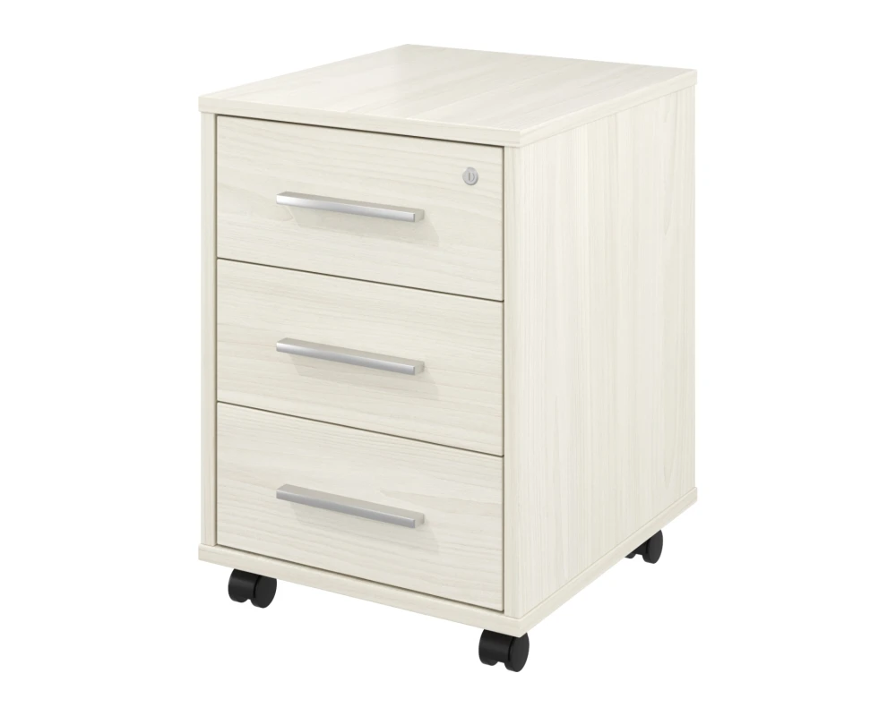 Тумба выкатная 3 ящика с замком 406х446х570 Канцлер