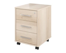 Тумба выкатная 3 ящика с замком 406х446х570 Канцлер images