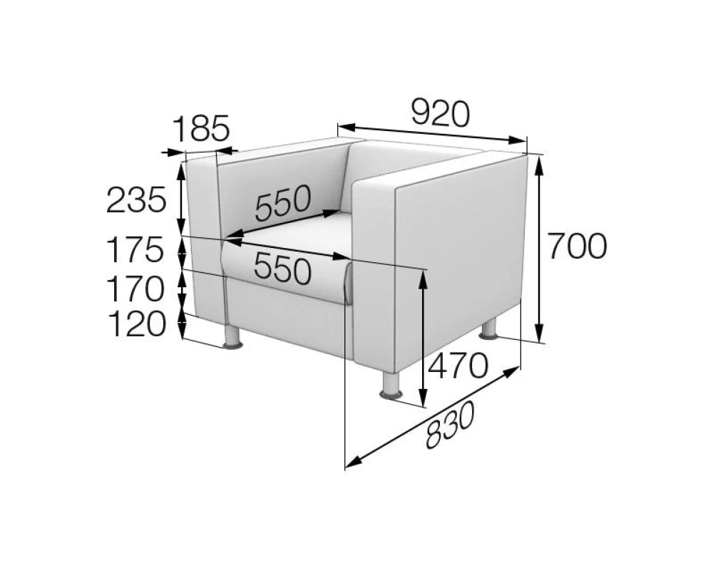 Кресло ALE1 Алекто MVK