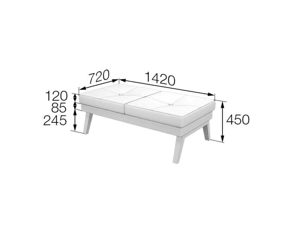 Банкетка Bev2B Беверли MVK