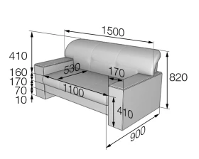 Диван 2-местный B2 Боссо MVK images