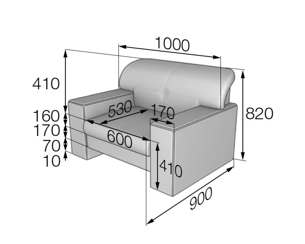 Кресло B1 Боссо MVK