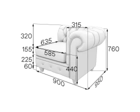 Модуль 1-местный левый ChL1L Честер-Люкс MVK images