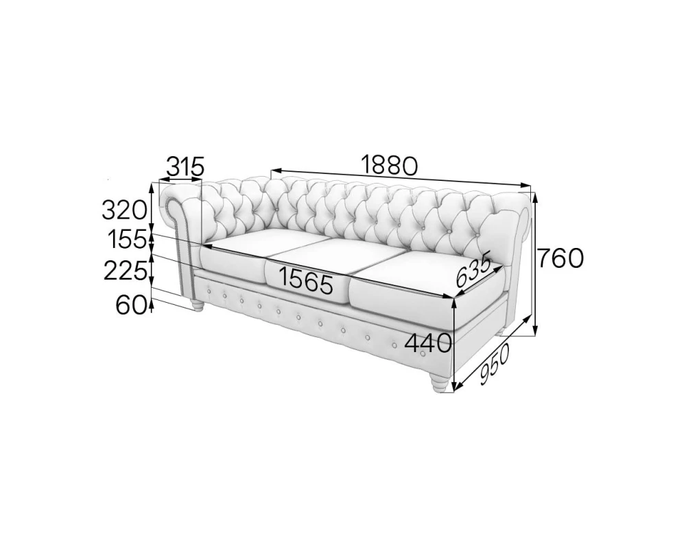Модуль 3-местный правый ChL3R Честер-Люкс MVK