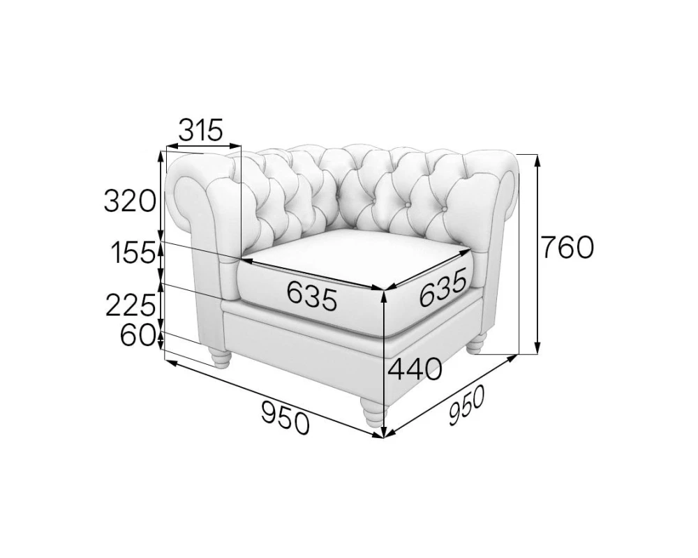 Модуль угловой ChL-C Честер-Люкс MVK