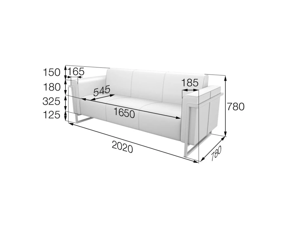 Диван 3-местный Dk3 Дакар MVK