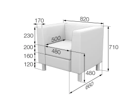 Кресло DM1-2 Домино MVK images