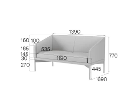 Диван 2-местный Dr2-2 Дрим MVK images