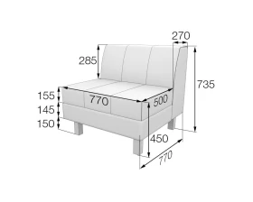 Модуль 1-местный FL1 Флагман MVK images