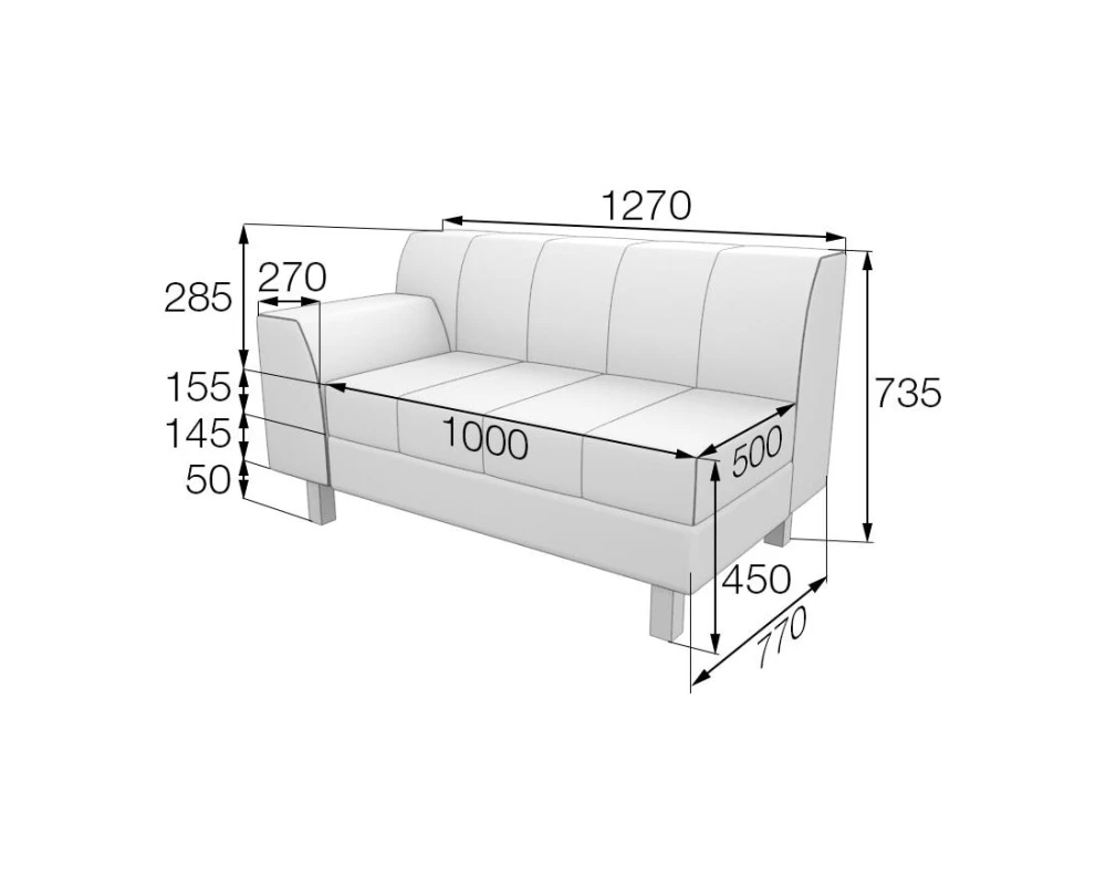 Модуль 2-местный правый FL2R-1 Флагман MVK
