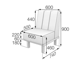 Модуль 1-местный Hol1 Холл MVK images