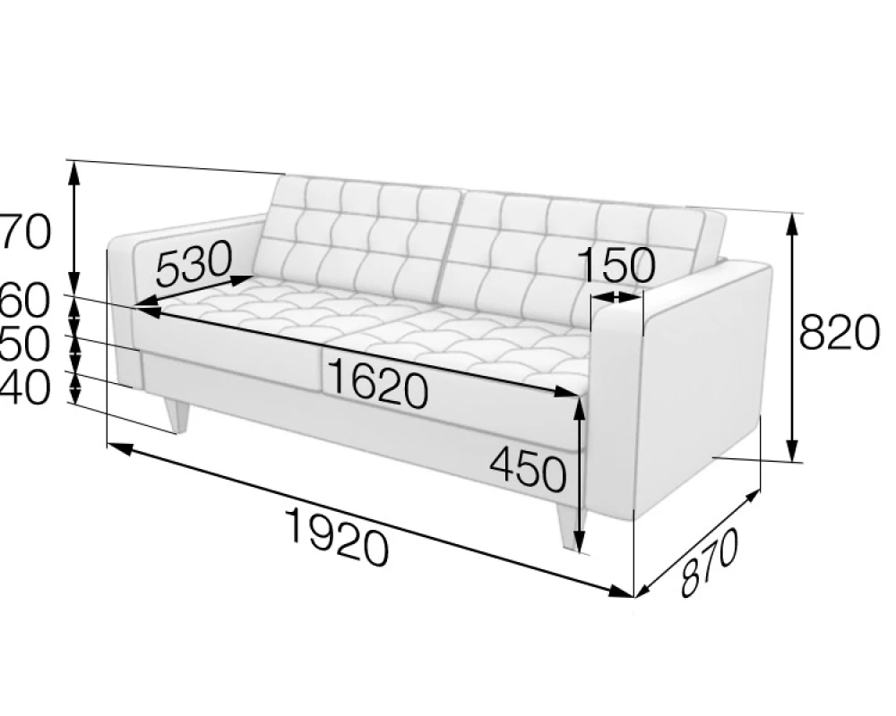 Диван 3-местный Kos3M Космо MVK