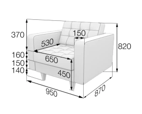 Кресло Kos1-2 Космо MVK images
