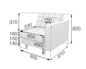 Модуль 1-местный левый Kos1L Космо MVK images