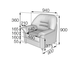 Кресло P1-2 Премьер MVK images