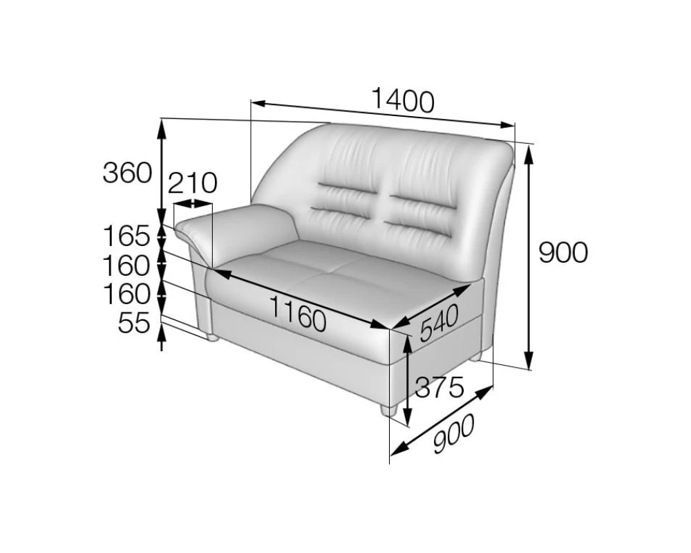Модуль 2-местный правый P2R Премьер MVK