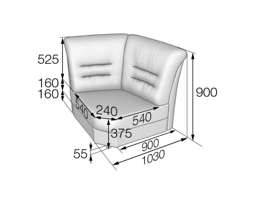 Модуль угловой PC Премьер MVK