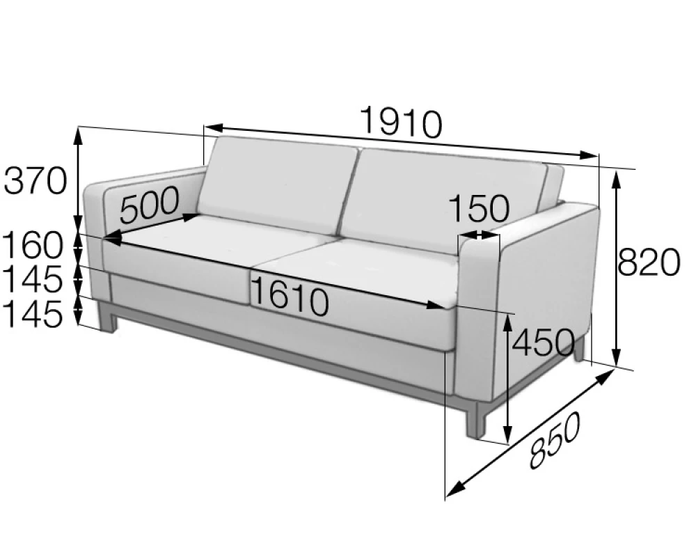Диван 3-местный Ru3M Руум MVK