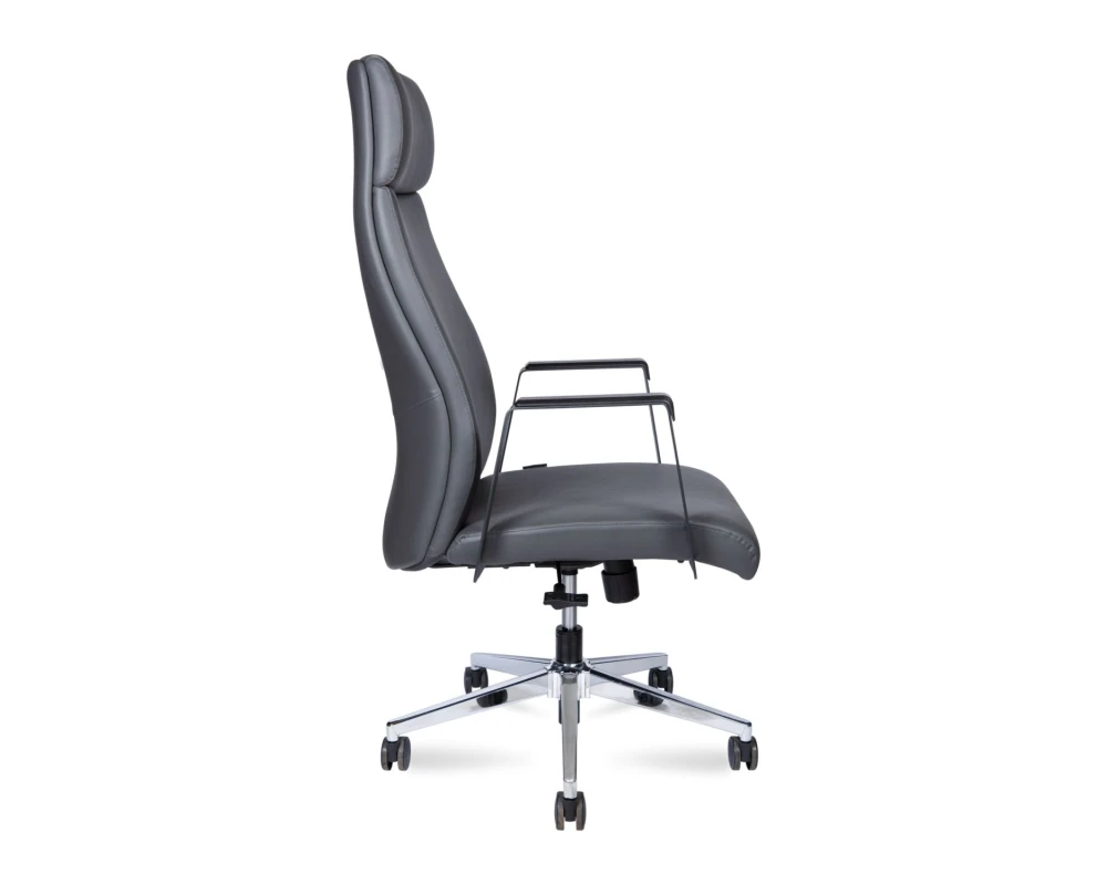 Кресло Norden Арко грэй / Arco grey / серый Экокожа, Серый