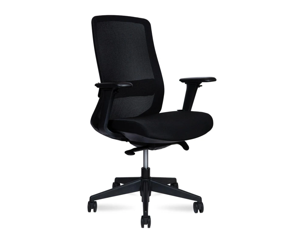 Кресло Norden Комо LB блэк / Como LB black Сетка/ Ткань, Черный