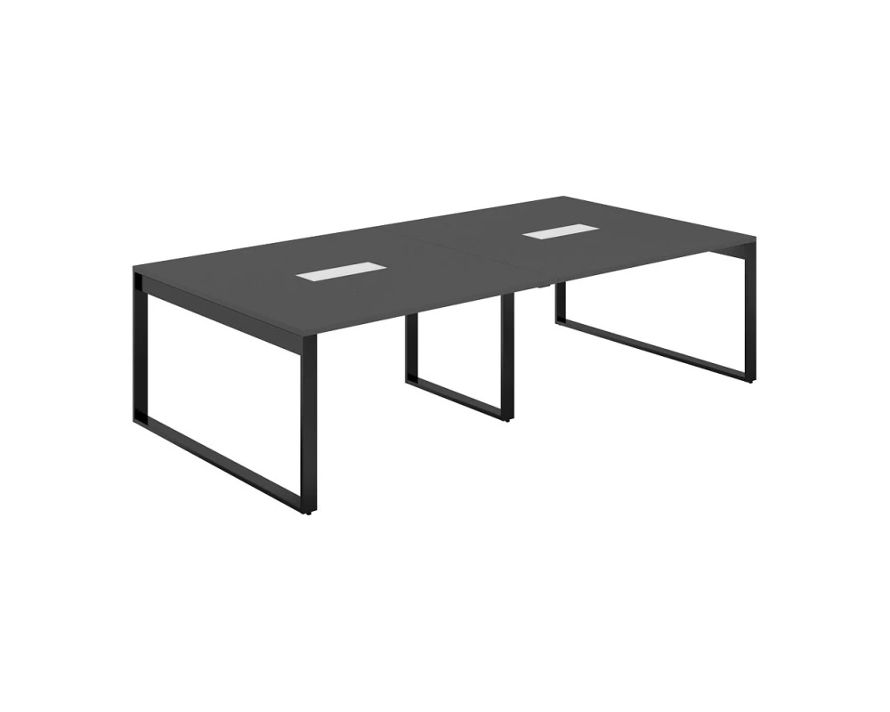 Стол для переговоров 2800х1438х750 Аллегро / Allegro Антрацит/Антрацит